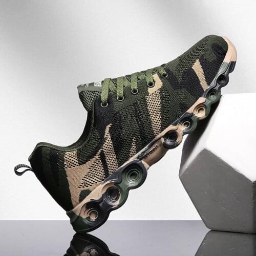 Camouflage Sneakers Shoes Men Sports Shoes Women Original Design Couple Shoes Army Shoes Breathable Training Shoes Military Shoe
