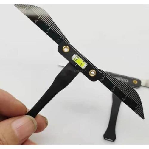 Stainless Steel Eyebrow Guide Ruler Microshading Tattoo Stencil Ruler Positioning Reusable Template Permanent Makeup Measure