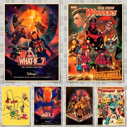 Marvel What If... Season 1 Movie Poster Wall Stickers For Home Room Bar Decor Art Decoration Chambre Decoración Vintage Hogar
