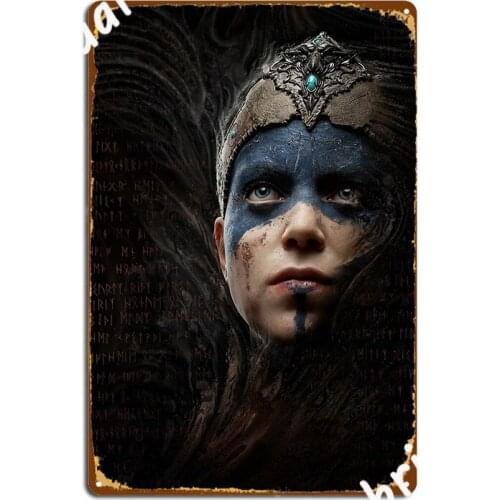 Senua Poster Metal Plaque Plaques Club Bar Cinema Kitchen Decoration Tin Sign Poster