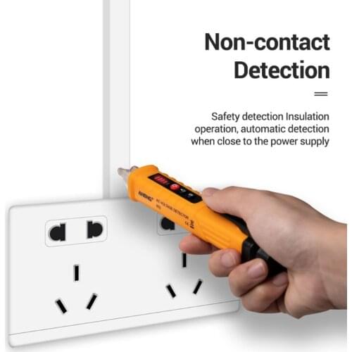Multi-function AC Voltage Detector Induction Test Pencil Sound/Light Alarm AC / 12~1000V Non-Contact Voltage Detector 87HE