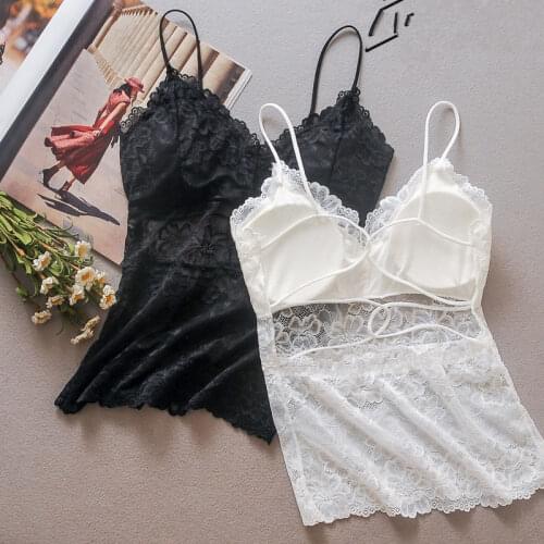 Fashion Women Lace Top Camisole Female Lingerie Sexy Crop Tops Ladies Lace Beauty Back Padded Hollow Out Bottoming Camisole S47