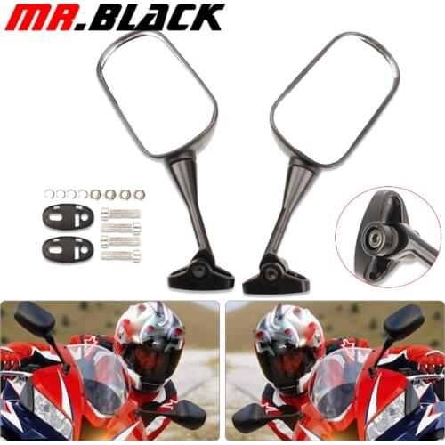 Motorcycle Rearview Rear View Mirrors Glass Back Side Mirror Right Left For Honda CBR600 CBR600RR CBR1000 CBR1000RR