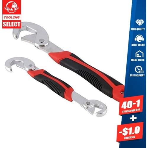 FGHGF QUK 2pcs 9-32mm Wrench Set Universal keys Multi-Function Adjustable Portable Torque Ratchet Oil Filter Spanner Hand Tools