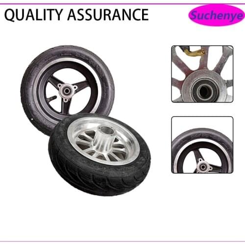 10 inch Inflatable Wheels 70/65-6.5 Tubeless Tire Vacuum Tyre With 6.5 Inch Alloy rim for Electric Scooter front wheel