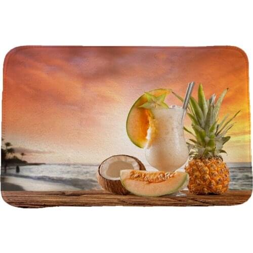 Fruit & Vegetables Creative 3D Printing Carpets and Rugs for Bedroom Living Room Carpet Kitchen Bathroom Anti-Slip Floor Mats