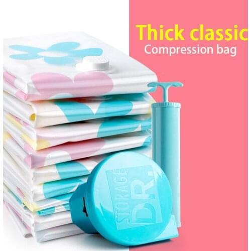 Thick Clothes And Bedding Storage Vacuum Storage Bag Plus Manual Air Pump And Electric Air Pump Set