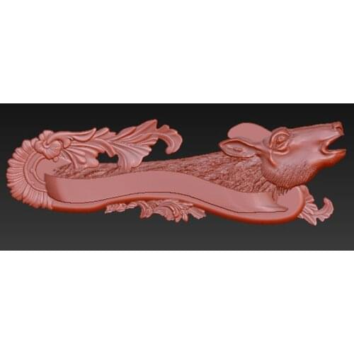 Decor 3D model relief for cnc router carving and engraving in STL file format