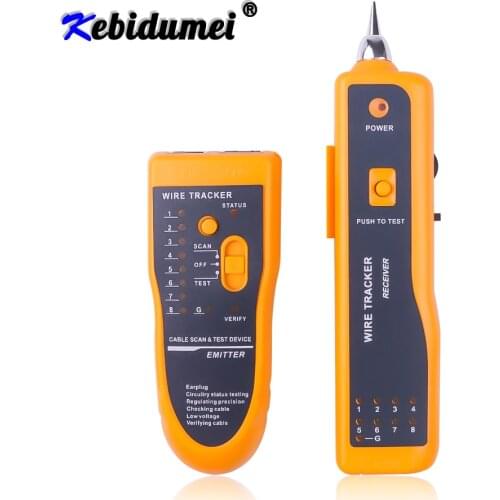 Kebidumei LAN Network Cable Tester Cat5 Cat6 RJ45 Line Finder Telephone Wire Tracker Tracer Diagnose Tone Tool Kit