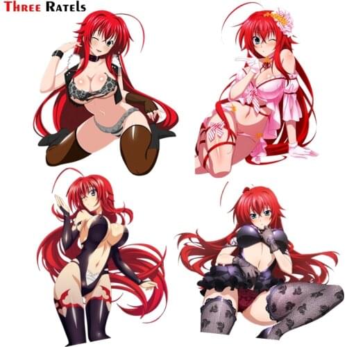 Three Ratels FC176 Anime High School DXD Rias Gremory Otaku Dakimakura Cute Anime Girl Vinyl Decal Window Waifu Car Stickers