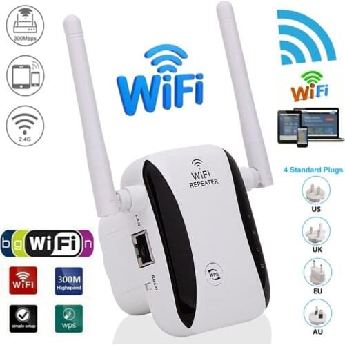 Wireless Wifi Repeater Wifi Range Extender Router Wi-Fi Signal Amplifier 300Mbps WiFi Booster 2.4G Wi Fi Ultraboost Access Point