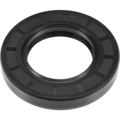 Uxcell Oil Seal, TC 40mm x 70mm x 10mm, Nitrile Rubber Cover Double Lip