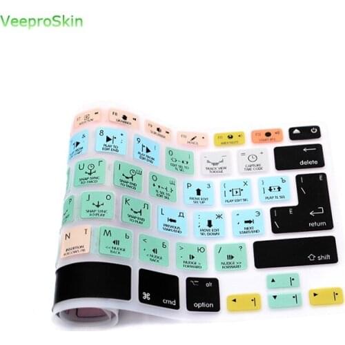 For Mac Air Pro Retina 13"15"17"Eu/Us Keyboard Protective Film Russian Avid Pro Tools Function Silicone Keyboard Cover Skin