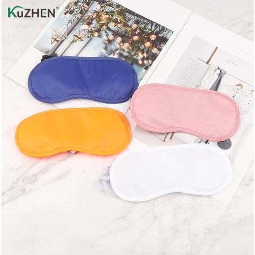 1pc Silk Sleep Eye Mask Padded Shade Patch Eyemask Blindfolds Sleeping Eye Cover Women Men Travel Relax Rest