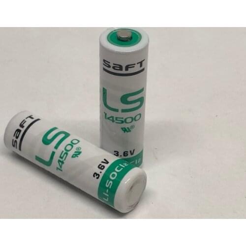 2pcs/lot SAFT LS14500 AA 3.6V 2700mAh Battery PLC Industrial Lithium Batteries Cell Made in China LS 14500