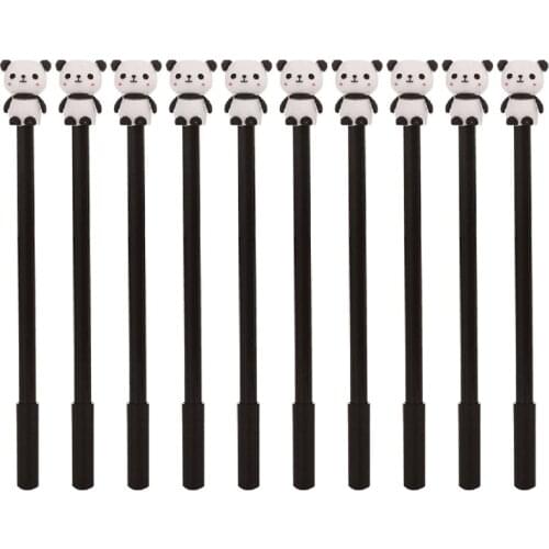 2021 New Pack of 10 Refillable Gel Pen Quick-drying Smoothly Gel Pen 0.5mm Marker Liner for Journaling Planners