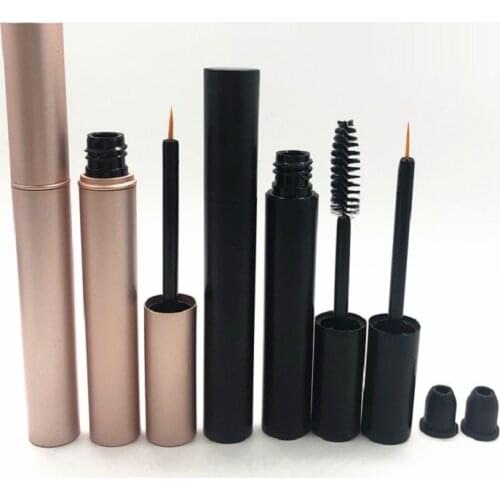 5g Aluminum Black Empty Eyeliner Mascara Tube 5ml Empty Matte Gold Eyeliner Tube Cosmetic Container Packaging Bottle 30pcs 50pcs