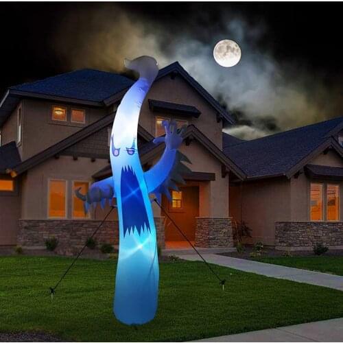7.5 FEET Halloween Decorations Outdoor Lights Ghost Halloween Blow up Toys White Ghost with Color Changing LEDs Home Party Decor