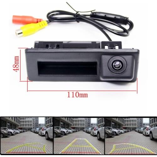 HD Car Rear view backup Parking Camera Trunk Handle For Audi A4L A4 Q5 VW Touran Sagitar LaVida plus Skoda Speedy Octavia