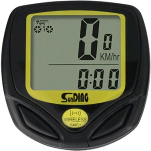 G86 SunDing 548C English Wireless Bike Computer Waterproof Bicycle Odometer Speedometer LCD Cycling Computer Stopwatch