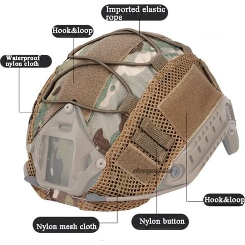 Helmet Cover Airsoft Paintball Molle Tactical Army Military Accessories SWAT CS War Game Outdoor Hunting Bird Watching Equipment