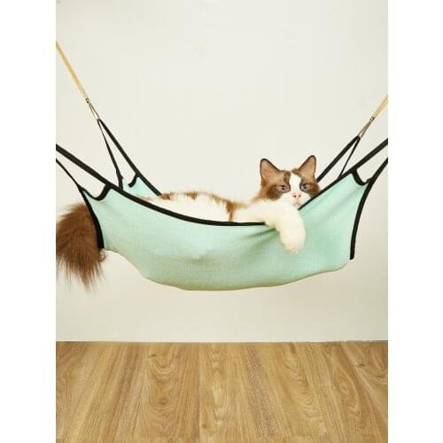 Pet Cat Cage Hammock Bed Mat For Small Pet Dog Soft Sleeping Pad Reversible 2 Sided Resting Hammocks Rabbit Hamster Hanging Bed