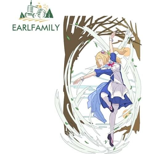 EARLFAMILY 13cm x 9.2cm for Dancer Car Stickers Waterproof Motorcycle Helmet Anime Fine Laptop Decoration Camper Window Decal