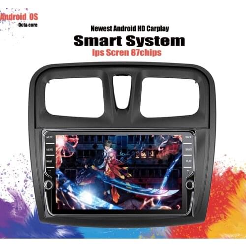 Android 10 8core head unit HU Car Radio Multimedia Video Player Navigation GPS For Renault Logan 2 2012 - 2019 Sandero 2 2014