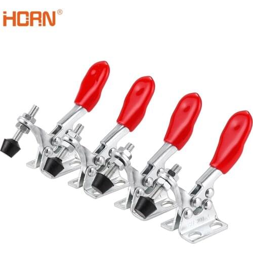 Horizontal Toggle Clamp Quick-Release Toggle Clamps Set GH-201A Woodworking Fix Clip Tool for Carpentry Hand Tools