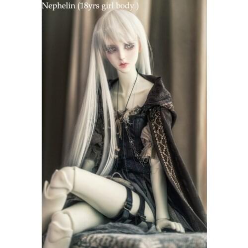 HeHeBJD 1/3 girl Nephelin beautiful female doll human Version human body free eyes