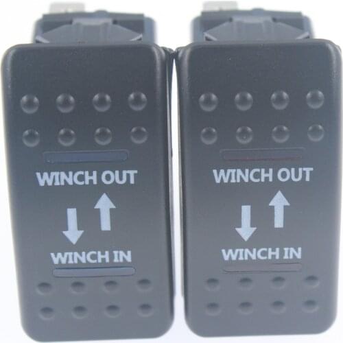 IP68 Waterproof 24V/10A,12V/20A LED OFF-ROAD Car Push Button Rocker Toggle WINCH Switch,DPDT Momentary (ON)-OFF-(ON)