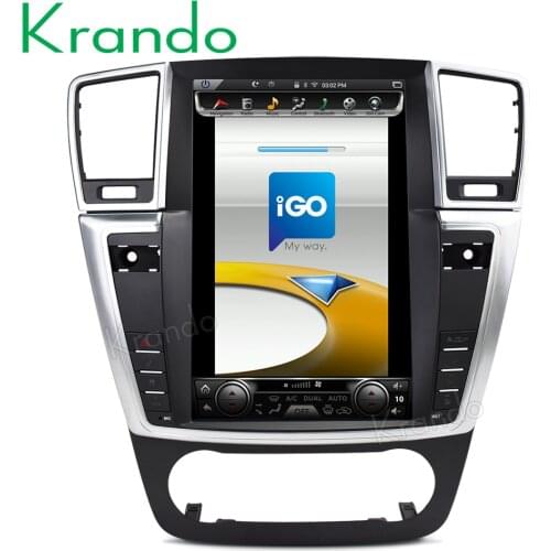 Krando Android 9.0 12.1" verticial screen car entertainment system for BENZ ML GL 2013-2015 gps navigation player