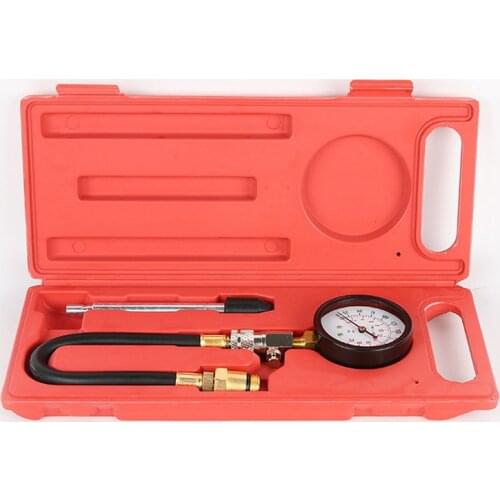 Cylinder Pressure Gauge 0-300psi Cylinder Compression Tester Motor Auto Petrol Gas Engine Car Motorcycle M10 M12 M14 M18 Adapter