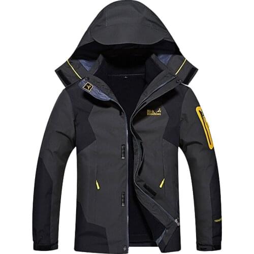Mens Winter Warm Jacket Waterproof Windbreaker Thick Hooded Warm Parka Outdoor Coats Male Fleece Ski Snow Jackets Plus Size 8XL