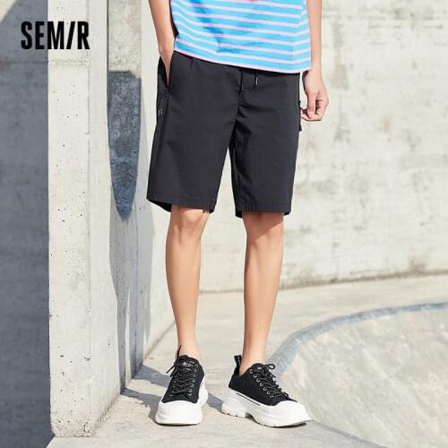 SEMIR Casual Shorts Men 2021 Summer New Loose Straight Fifth Point Pants Sports Korean Trend Casual Short Pants