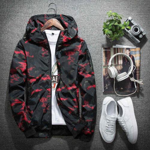 New Spring Autumn Fashion Men Thin Camouflage Hooded Windbreaker Jacket Women Casual Sunscreen Streetwear Jacket Coat Large Size