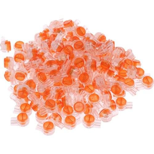 100/200pcs Waterproof Connector Crimp Connection Terminals K1 Connector Wiring Ethernet Cable Telephone Cord Terminals K1 K2