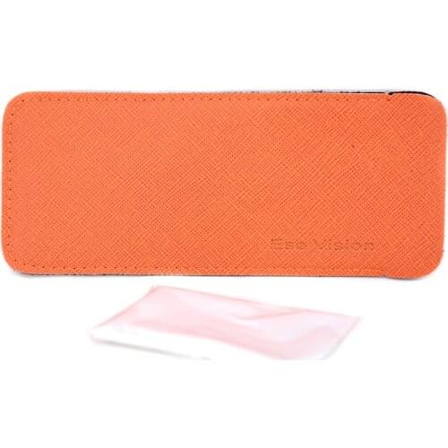 Eso Vision Simple Soft Pouch and Cleaning Cloth for Eyeglasses Portable