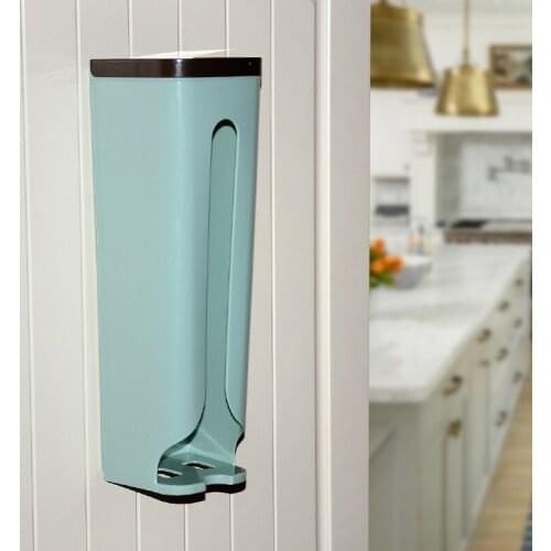 Creative kitchen garbage bags storage boxes plastic bags shopping bags storage box wall - mounted storage rack wholesale