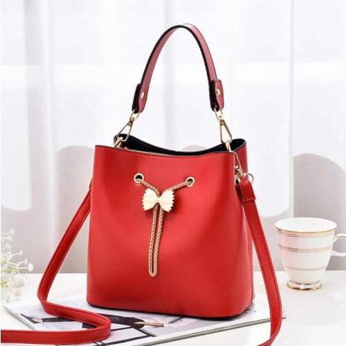 High Quality Casual Bucket Bag Leather Handbags Women Bag Tote Shopping Bag Famous Brand Ladies Shoulder Bag Bolsa Feminin