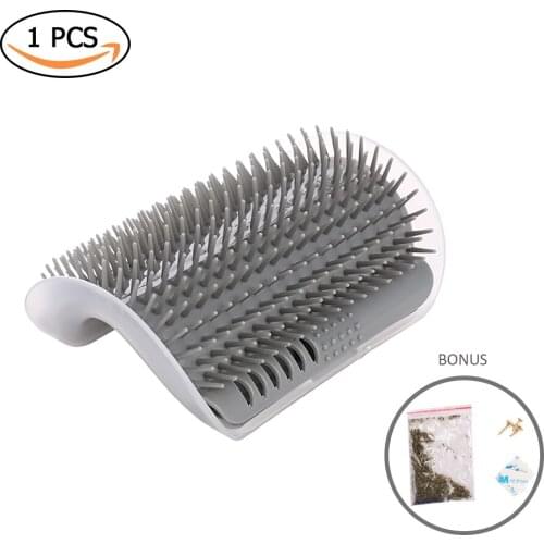 Pet Comb Cat Corner Scratching Rubbing Brush Pet Hair Removal Cat Massage Self Groomer Comb Brush Pet Grooming Cleaning Supplies