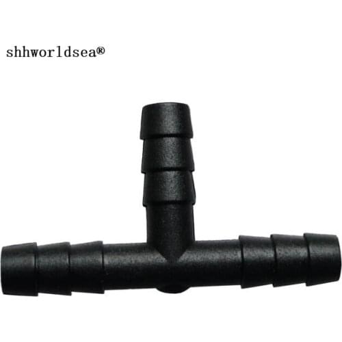 Shhworldsea auto clip and fastener tubing hose tee connectors barbed on all ends tree hole same inner dia