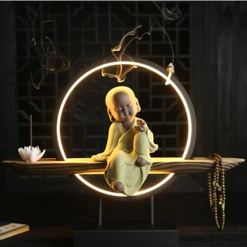 Modern Incense Burner Mountain Waterfall Incense Burner Holder Tower Arabic Style Quemador De Incienso Waterfall Spiritual Decor