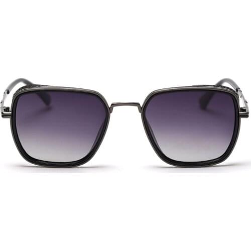 Veshion Square Glasses Men Polarized Accessories Summer Driving Shield Sunglasses for Women Fashion Metal 2021 Uv400