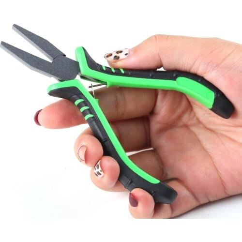 LEDIAO High Quality Fishing Pliers Multi-Functional Flat Nose Hook Pliers Lashing Pull Lines Pliers Rubber Handle Fishing Tools