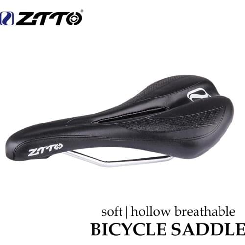 ZTTO MTB Road Bike Soft Seat saddle Pain-Relief Thicken PU Leather Breathable Bicycle riding Racing Saddle Cushion Bicycle Parts