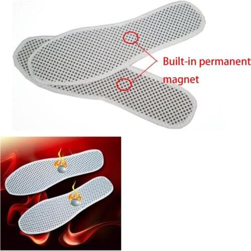 1 Pair Far Infrared Self-heating Shoe Insoles Magnetic Therapy Anti-fatigue Massage Tourmaline Insole Lose Weight And Keep Warm