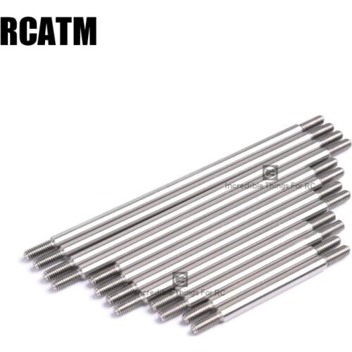 12pcs/set Stainless Steel Chassis Tie Rod For 1/10 RC Crawler car Traxxas TRX6 G63 Upgrade