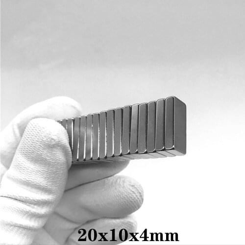 5~60pcs 20x10x4 mm Strong Quadrate Neodymium Magnet 20mm*10mm NdFeB Magnetic 20x10x4mm Rare Earth Magnets 20*10*4 mm N35