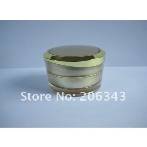 50G gold Acrylid cream bottle,cosmetic container,,cream jar,Cosmetic Jar,Cosmetic Packaging